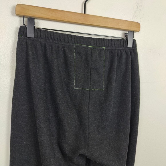 Aviator Nation Sweatpants Womens Medium Charcoal Gray Rainbow Stripe Jogger - Picture 6 of 10